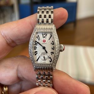 Ladies Michele Coquette with original factory full diamond bezel
